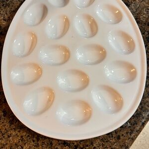 Egg Shaped Deviled Egg Serving Platter
